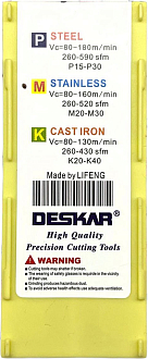 CNMG120404 MS LF6018 токарная пластина Deskar - фото 7