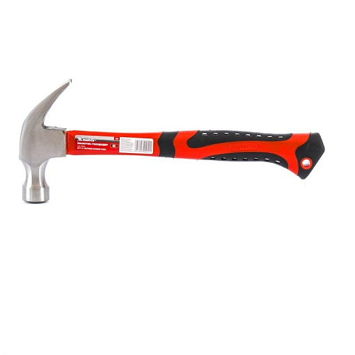 Фото 0 товара Молоток-гвоздодер, 450 г, боек 27 мм, фибергласовая обрезин. рукоятка Matrix