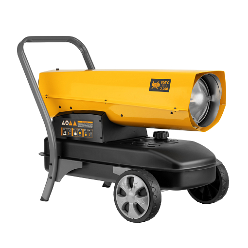 Фото 1 товара Дизельная тепловая пушка DHG-45i, 45 кВт, 1000 м3/ч, прямой нагрев, электронный термостат Denzel