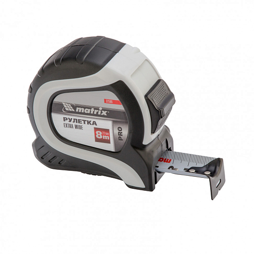 Фото 1 товара Рулетка Extra Wide, 8 м x 27 мм, двухкомпонентный корпус, Pro Matrix