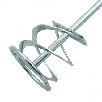 Миксер для красок и штукатурных смесей, 80 х 400 мм, оцинкованный, хвостовик SDS Plus Denzel - фото 2