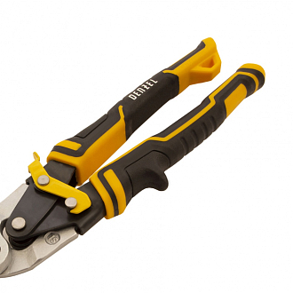 Ножницы по металлу, 315 мм, прямой проходной рез, сталь-CrMo, трехкомпонентные рукоятки Denzel - фото 5