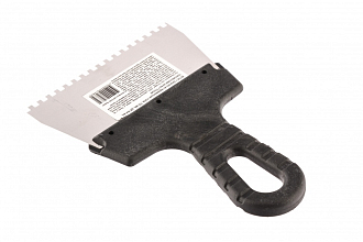 Шпатель из нерж. стали, 150 мм, зуб 4 х 4 мм, Россия - фото 2