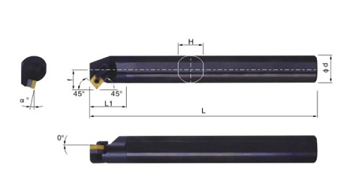 Фото 1 товара S16Q-MSSNR12 державка для внутреннего точения Deskar