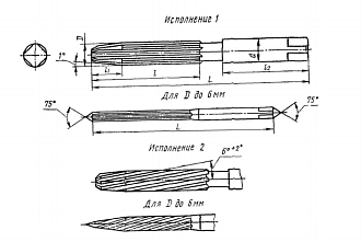 Развертка 3,5 №2 ручная ц/х - фото 2