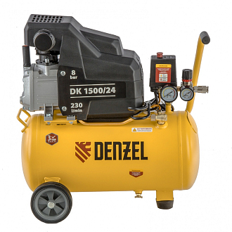 Компрессор воздушный DK1500/24, Х-PRO 1,5 кВт, 230 л/мин, 24 л Denzel - фото 2