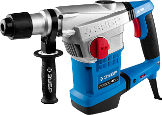 Перфоратор вертикальный ЗПМ-40-1250 ЭВК Профессионал ЗУБР 1250 Вт, 250-450 об/мин, 1400-2800 уд/мин, SDS-Max, кейс, - фото 1