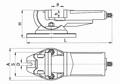 Фото 3 товара Тиски станочные 100 мм глобусные 3-осевые поворотные QW100 STV