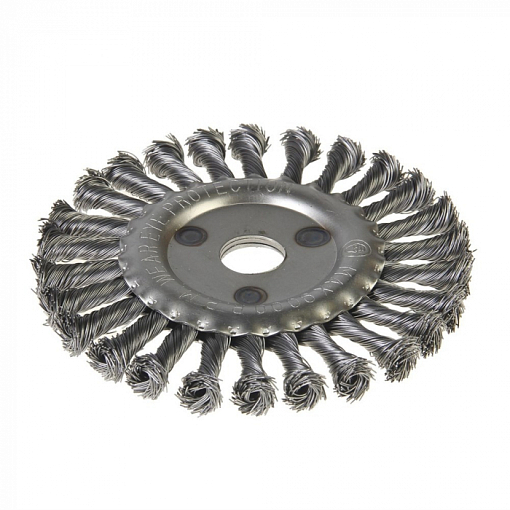 Фото 0 товара Щётка дисковая витая для шлифовальных машин 125мм