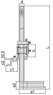 Штангенрейсмас нониусный ШР 0-300 мм, 0.02 мм, INSIZE - фото 2