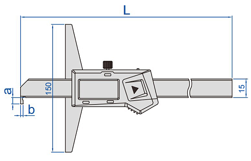 Фото 1 товара Штангенглубиномер ШГЦ-500, 0.01мм, INSIZE