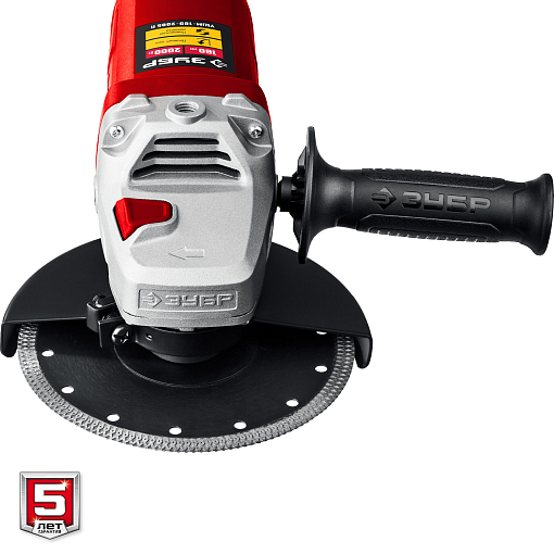 Фото 4 товара ЗУБР 2000 Вт, 180 мм, углошлифовальная машина (болгарка) УШМ-180-2005 П Мастер