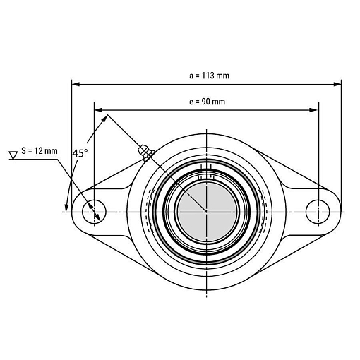 Фото 1 товара Подшипниковый узел UCFL204 TECHNIX
