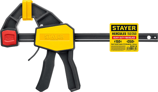 Фото 8 товара STAYER 150x65 мм, струбцина пистолетная HERCULES HP-15/6 32242-15_z01 PROFESSIONAL