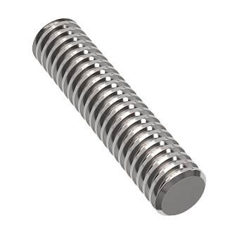 Винт трапецеидальный d=32 мм, шаг резьбы 6 мм, L=300 см, TR 32-6-D TECHNIX - фото 1