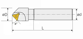 Фреза фасочная TCM-30-C20-110-1T-45° корпус под пластины Deskar - фото 2