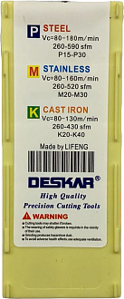 WCMT06T308 SF LF6018 пластина для сверла Deskar - фото 8