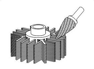 Борфреза остроконическая тип M 10,0 твердосплавная ВК8 - фото 3