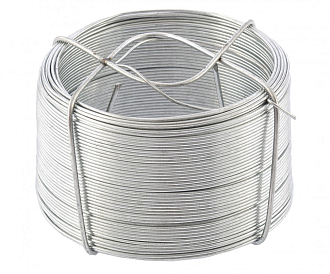 Проволока стальная, оцинкованная 0,9 мм, длина 50 м Сибртех - фото 1