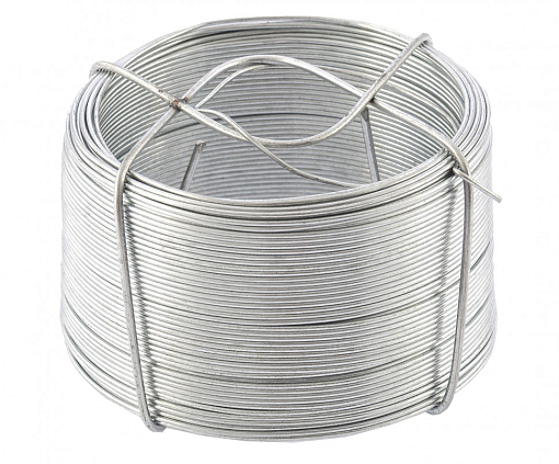 Фото 0 товара Проволока стальная, оцинкованная 0,9 мм, длина 50 м Сибртех