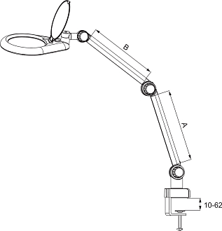Светильник с кольцевой лупой 100 мм - фото 3