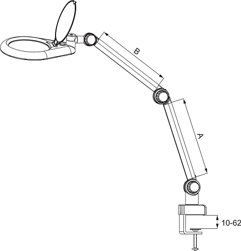 Фото 2 товара Светильник с кольцевой лупой 100 мм