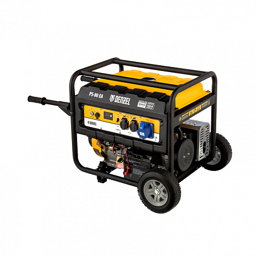 Фото 3 товара Генератор бенз. PS 80 EA, 8.0 кВт, 230 В, 25 л, коннектор автоматики Denzel