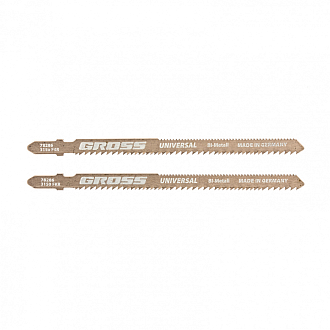 Полотна для электролобзика унив., двухсторонние, фигурный рез, 2 шт. (3150 - FKR) Gross - фото 1