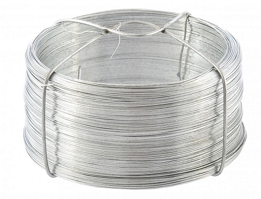 Фото 0 товара Проволока стальная, оцинкованная 0,5 мм, длина 200м Сибртех