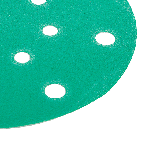 Фото 2 товара Круг абразивный шлифовальный под липучку "Polyester Film Sandpaper" Р320 (150мм; 17 отверстий; 25шт)