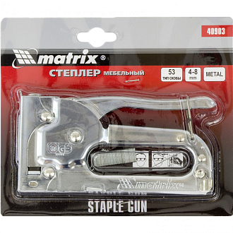 Степлер мебельный, тип скобы: 53, 4-8 мм Matrix Master - фото 2