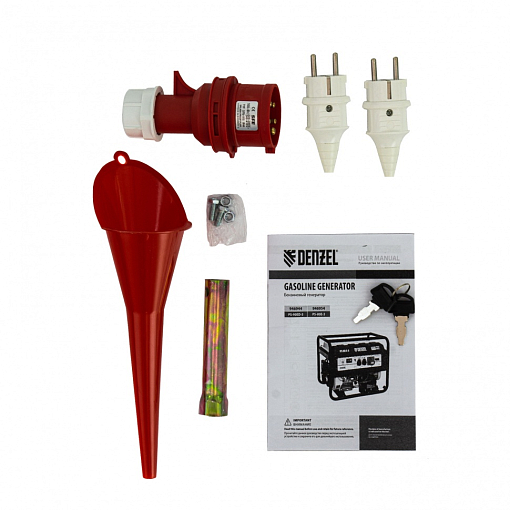 Фото 8 товара Генератор бензиновый PS 80 E-3, 6.5 кВт, 400 В, 25 л, электростартер Denzel