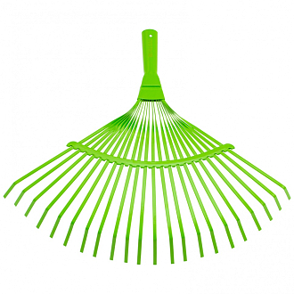 Грабли веерные стальные, 425 мм, 22 плоских зуба, эмалированные, без черенка, Palisad - фото 2