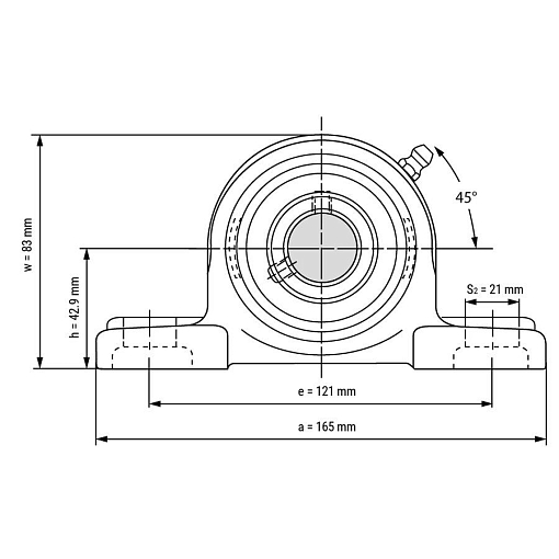 Фото 1 товара Подшипниковый узел UCP206 TECHNIX