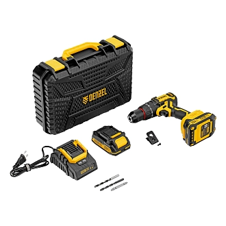 Дрель-шуруповерт аккумуляторная ударная бесщет. CIDH-BL-20, Li-Ion, 20 В, Denzel - фото 4