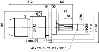 Электромеханическая головка для мех. зажима инструмента ЭМЗ 7921-0003 Д БЗСП - фото 3