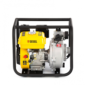 Мотопомпа бензиновая высоконапорная PX-50H, 7 л.с, 2", 600 л/мин, глубина 8 м, напор 65 м Denzel - фото 4