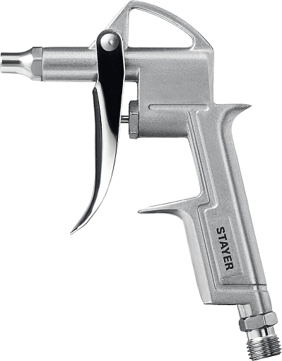Фото 3 товара Набор пневматический универсальный: краскораспылитель с верхним бачком, пистолеты, пневмошланг STAYER 5 предметов,06488-H5_z01