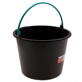 Ведро строительное пластмассовое 12 л, ударопрочное, обрезиненная ручка Matrix - фото 1