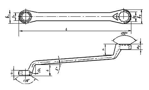 Фото 1 товара Ключ накидной 27х30