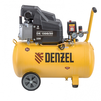 Компрессор воздушный DK1500/50, Х-PRO 1,5 кВт, 230 л/мин, 50 л Denzel - фото 1