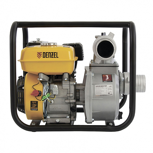 Фото 5 товара Мотопомпа бензиновая для чистой воды PX-80, 7 л.с, 3", 1000 л/мин, глубина 8 м, напор 30 м Denzel
