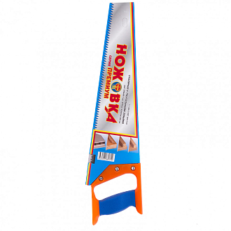 Ножовка по дереву, 400 мм, шаг зубьев 5 мм, пластиковая рукоятка (Ижевск) Россия - фото 4