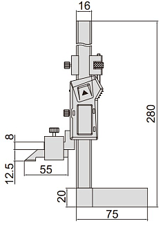 Штангенрейсмас цифровой ШРЦ 0-150 мм, 0.01 мм, INSIZE - фото 2