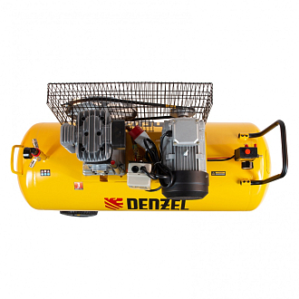 Компрессор воздушный BCI3000-T/200, ременный привод , 3.0 кВт, 200 литров, 530 л/мин Denzel - фото 7