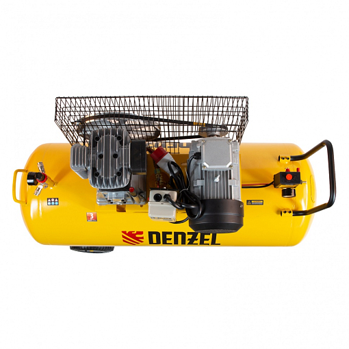 Фото 6 товара Компрессор воздушный BCI3000-T/200, ременный привод , 3.0 кВт, 200 литров, 530 л/мин Denzel