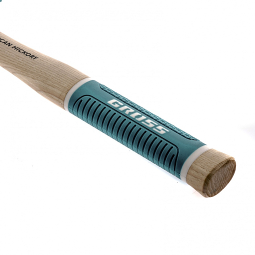 Фото 2 товара Молоток-гвоздодер, 200 г, угол 45, магнит, обрезин. рукоятка American hickory GROSS