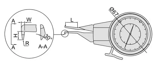 Фото 1 товара Кронциркуль для внутренних измерений 5-25 мм INSIZE