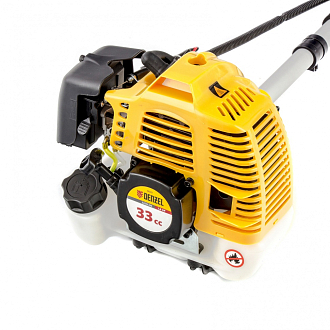 Триммер бензиновый DT 33, 33 см3, 1,8 л. с, неразъемная штанга, из 2 частей Denzel - фото 4
