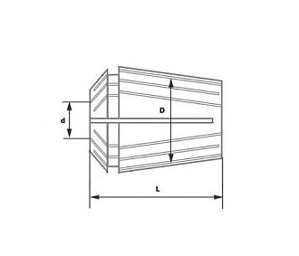ER20-5 цанга зажимная высокоточная 0,008 мм OLICNC - фото 2